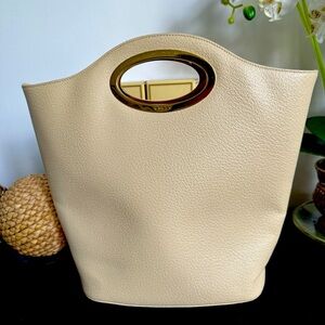 SOLD Authentic Vintage Gucci Cutout Handle Handbag